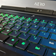 Las teclas del teclado retroiluminado del Gigabyte Aero tienen un recorrido fantástico. El color de iluminación es completamente configurable.
